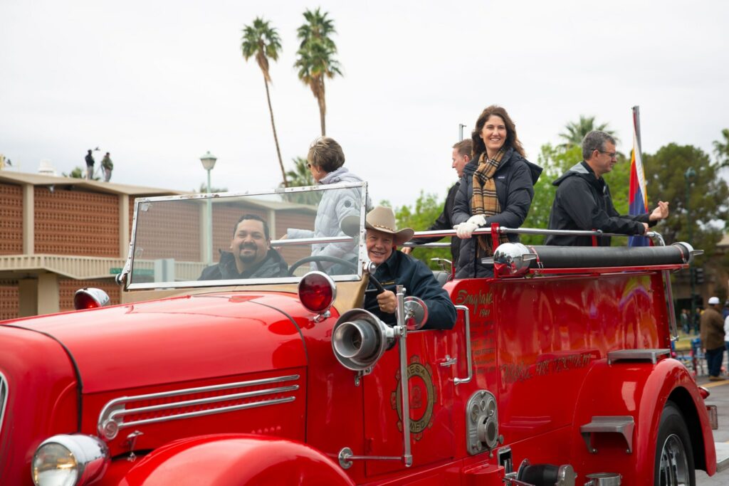 Mark Freeman along with other Mesa city council members at Mesa's MLK Jr. Day Parade