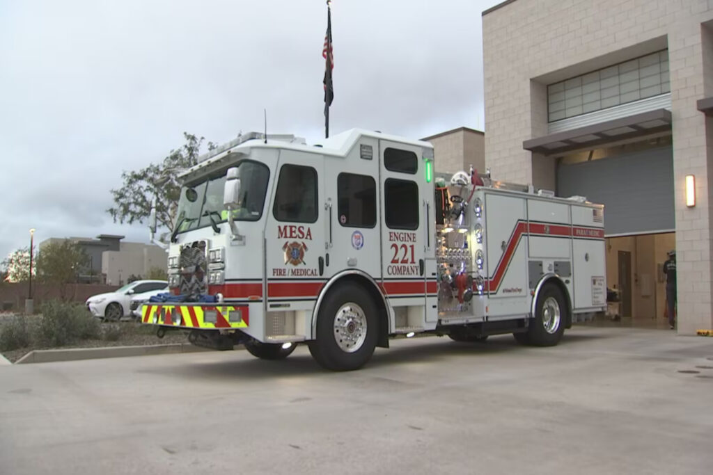 Mesa's new electric fire truck