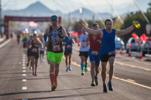 Runners in the Mesa Marathon